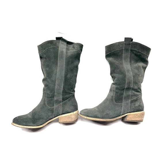 Women's GTO Italia Distressed Sage Leather Suede Western Cowboy Boots EU 38 - Picture 5 of 9